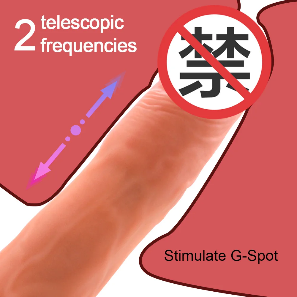 Realistic Dildo Vibrator for Women Sex Toys Heating Big Cock Remote Control Penis Telescopic Vibrators Anal Female Stimulator