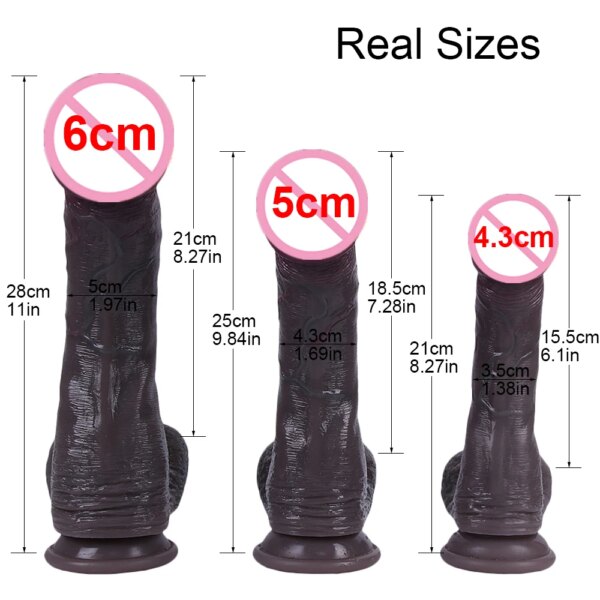 New Skin Double Penetration Realistic Dildo Big Huge Penis Suction Cup Cock Dick Anal Plug Sex Toys For Women Prostate Massager