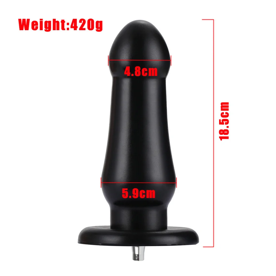 ROUGH BEAST Vac-u-Lock Big Anal Butt Plug for Sex Machine Female Huge Dildo for Love Machine Men Metal Accessorie Stimulator Toy