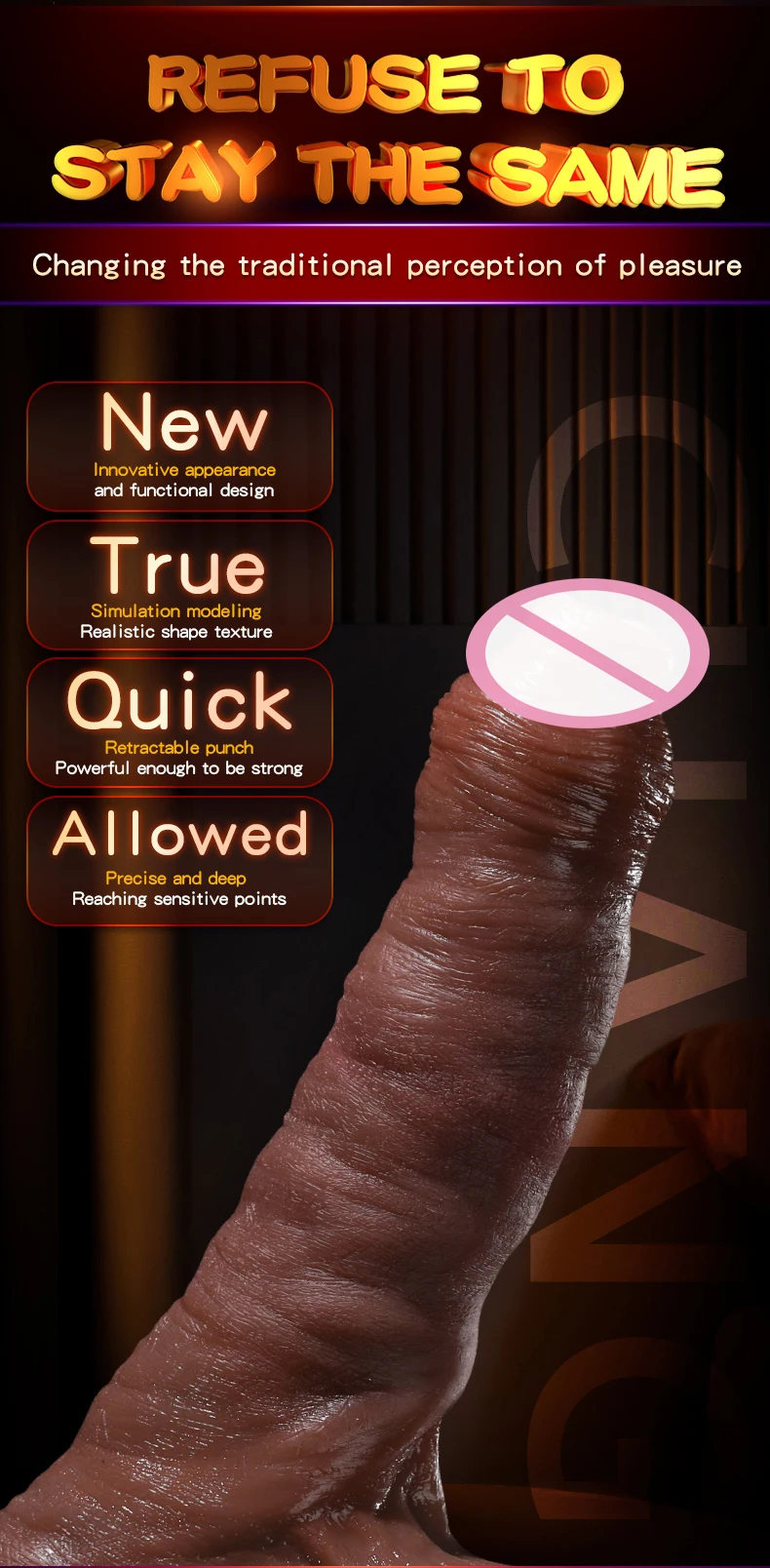 Realistic Big Dildo Automatic Heating Telescopic Big Penis G spot Massager  Strong Suction Cup Vibrator FOR Men Women Sex Toys