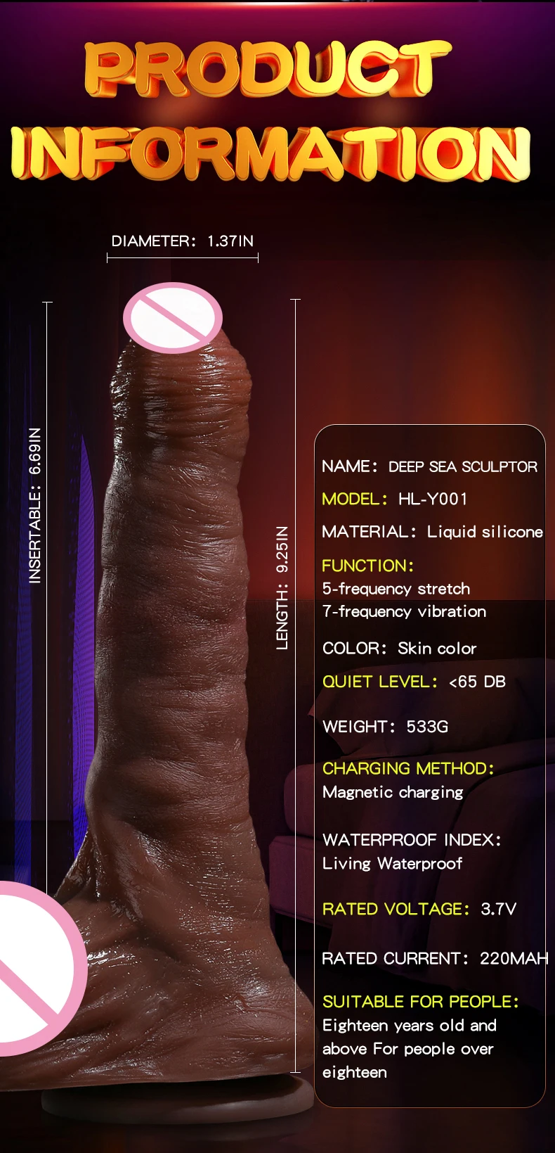 Realistic Big Dildo Automatic Heating Telescopic Big Penis G spot Massager  Strong Suction Cup Vibrator FOR Men Women Sex Toys