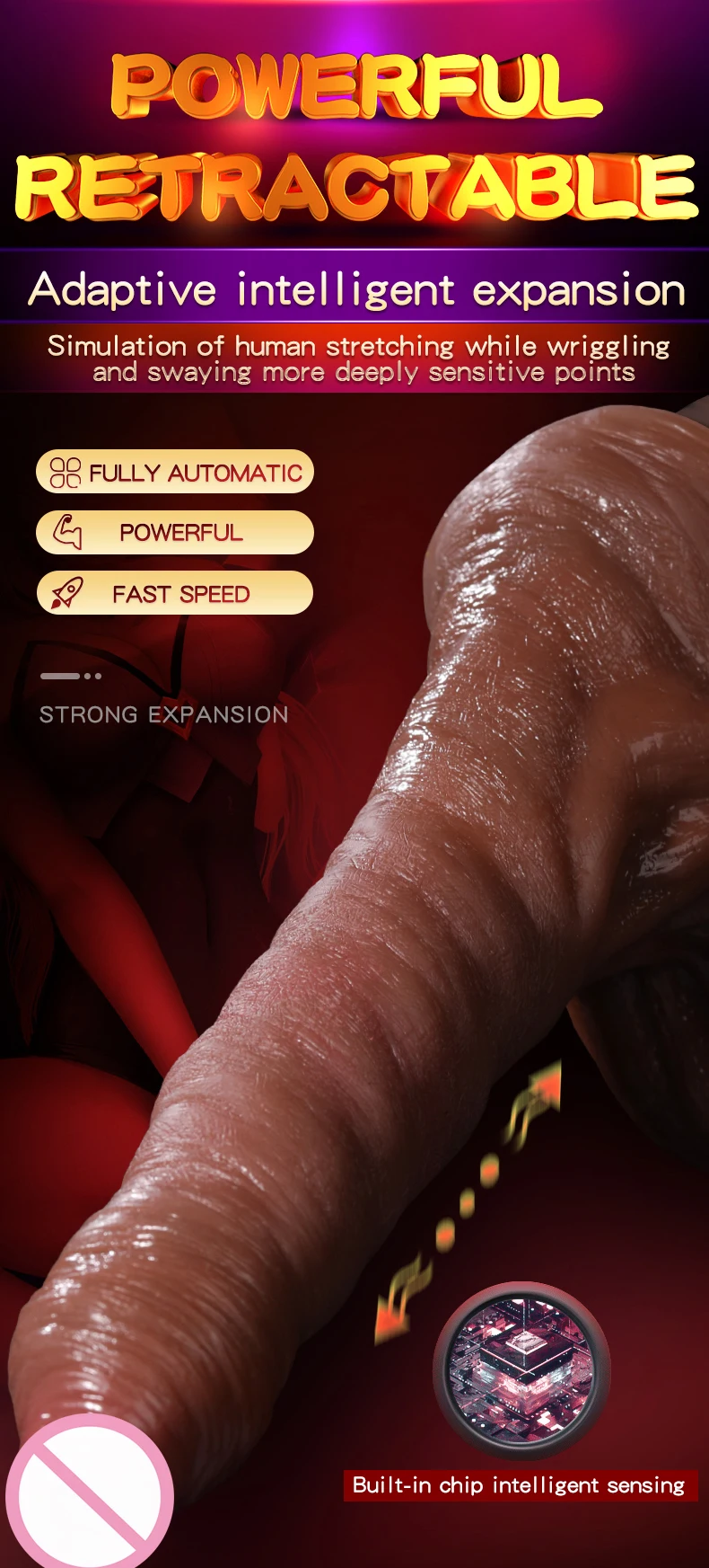 Realistic Big Dildo Automatic Heating Telescopic Big Penis G spot Massager  Strong Suction Cup Vibrator FOR Men Women Sex Toys