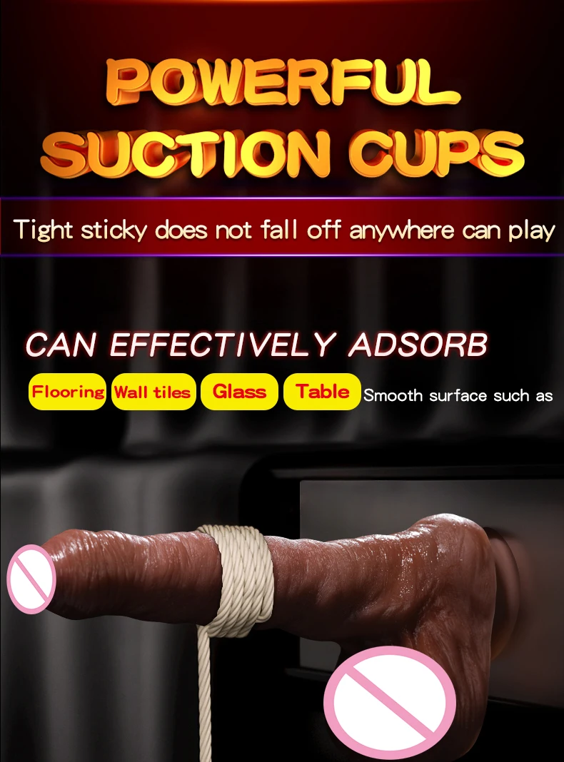 Realistic Big Dildo Automatic Heating Telescopic Big Penis G spot Massager  Strong Suction Cup Vibrator FOR Men Women Sex Toys