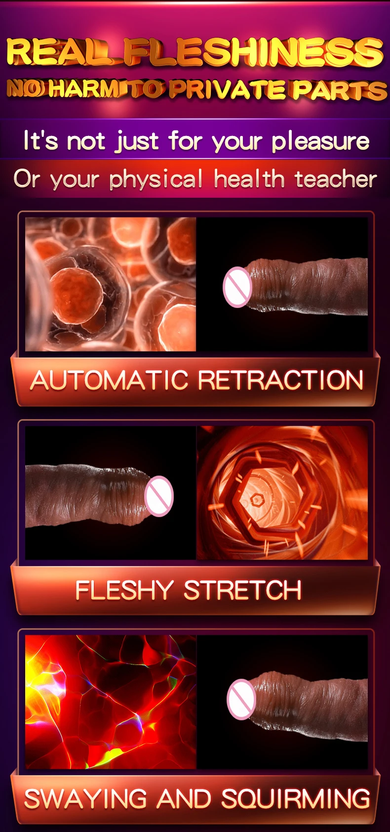 Realistic Big Dildo Automatic Heating Telescopic Big Penis G spot Massager  Strong Suction Cup Vibrator FOR Men Women Sex Toys