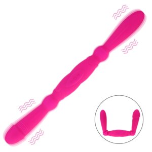 Thick Double Penetration Dildo Vibrators Strapon For Lesbian Couples Long Two Headed Ended Phalos Anal Masturbation Women To Man