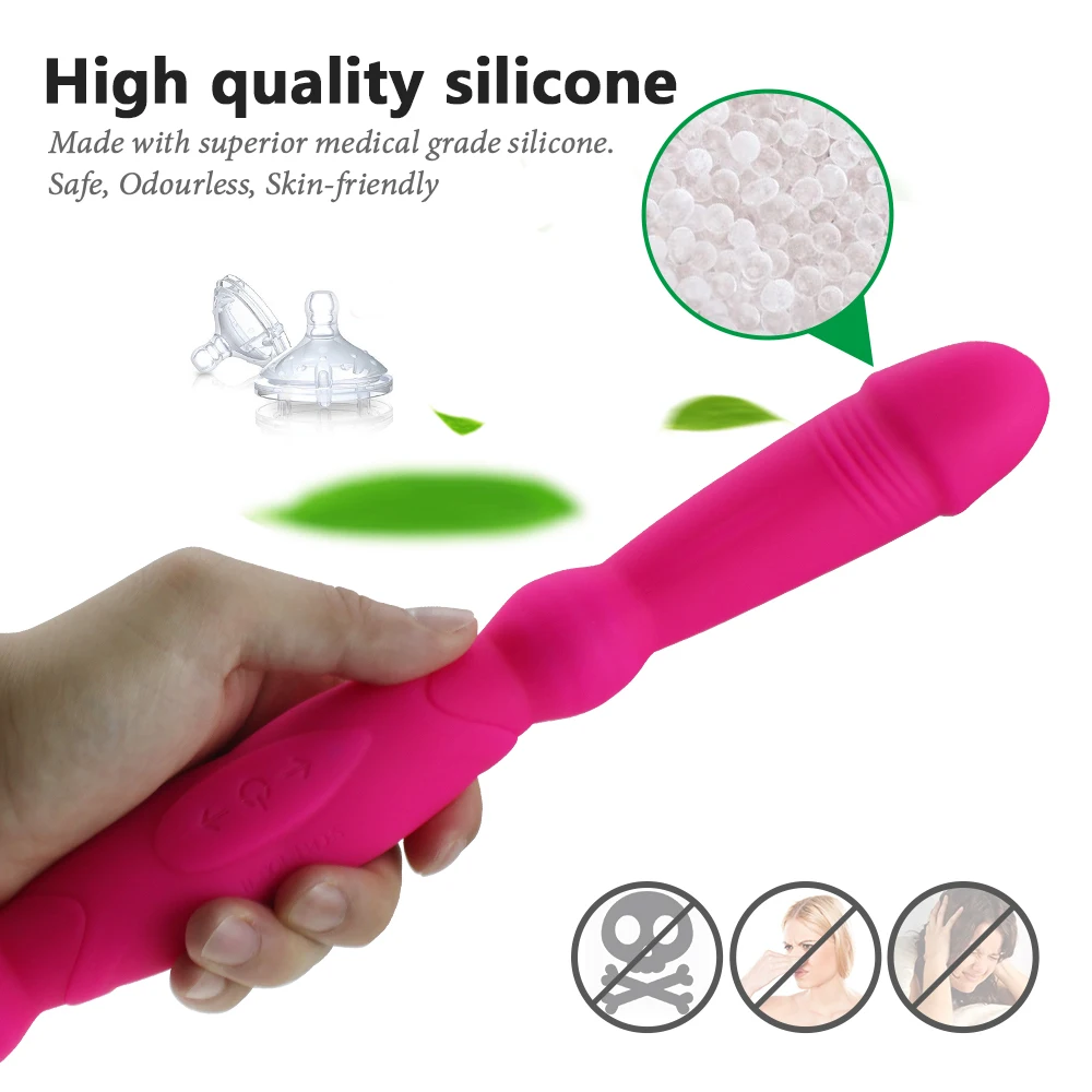 Thick Double Penetration Dildo Vibrators Strapon For Lesbian Couples Long Two Headed Ended Phalos Anal Masturbation Women To Man