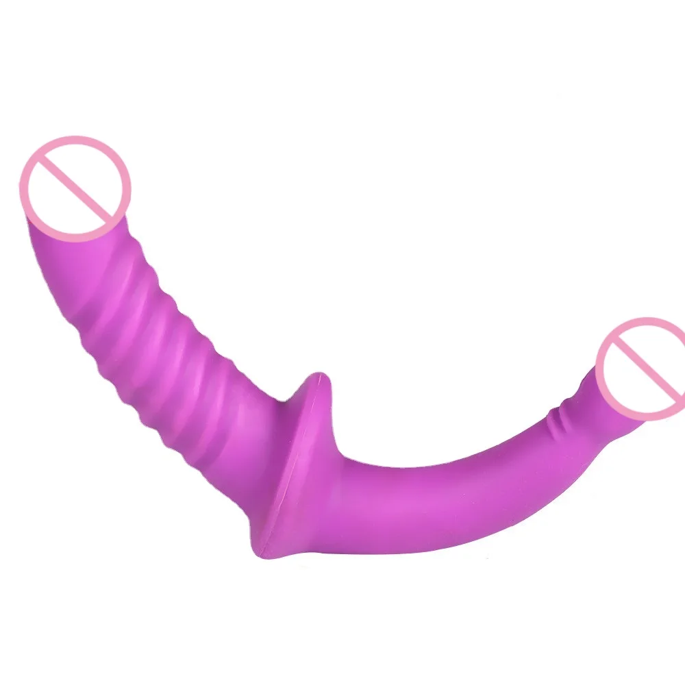 Double Ended Dildo Silicone Anal Plug Double Dick Penetration Vaginal Anal Sex Toy for Woman/Lesbian Dildos for Two Sex Toy 18+