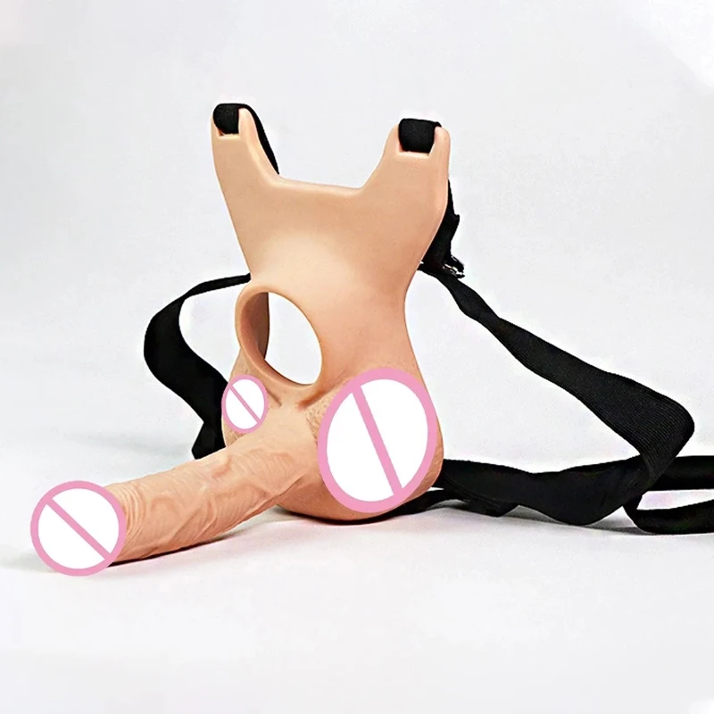3 Size Wearable Dildo Panties Double Penetration Penis Vibrators Anal Butt Plug Adjustable Strap Silent Sex Toys For Lesbian Gay