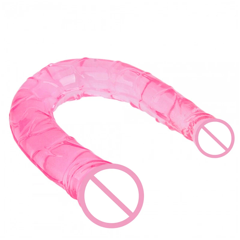 Silicone Jelly Double Ended Dildo Realistic Erotic Penis Double Penetration Anal Dick Lesbian Adult Sex Toys For Woman Sex Shop Silicone Jelly Double Ended Dildo Realistic Erotic Penis Double Penetration Anal Dick Lesbian Adult Sex Toys For Woman Sex Shop