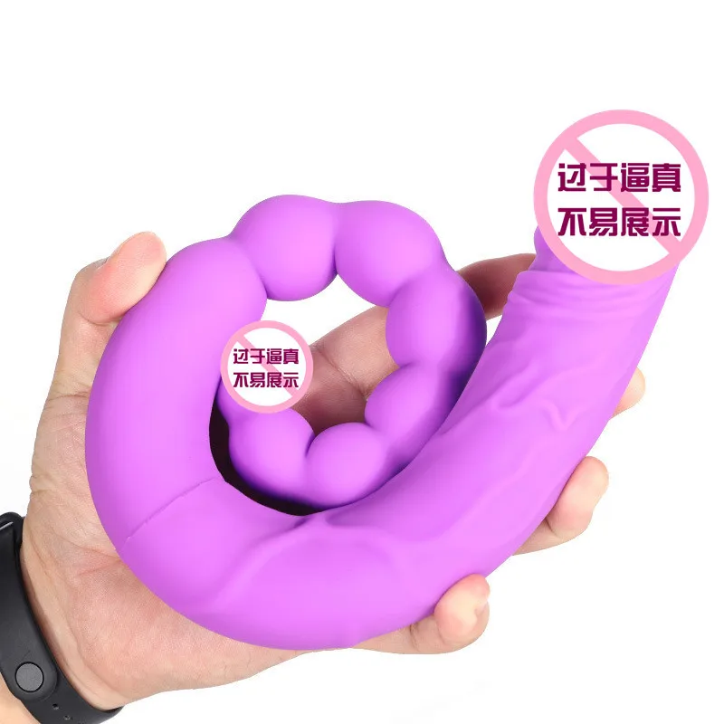 Double Ended Silicone Dildo Double Head Penetration Penis for Lesbian Masturbator Two Women Sex Toy Adults Toy Sex Shop 18