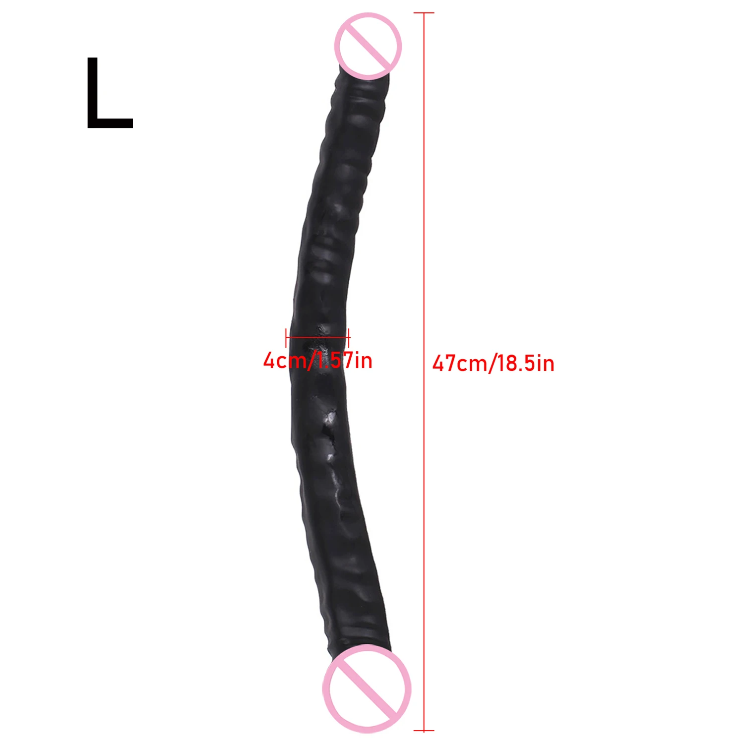 Overlength Double Dildos Soft Double-End Penis Realistic Dual Glans Phallus Double Penetration Vagina and Anus Sex Toys Dick