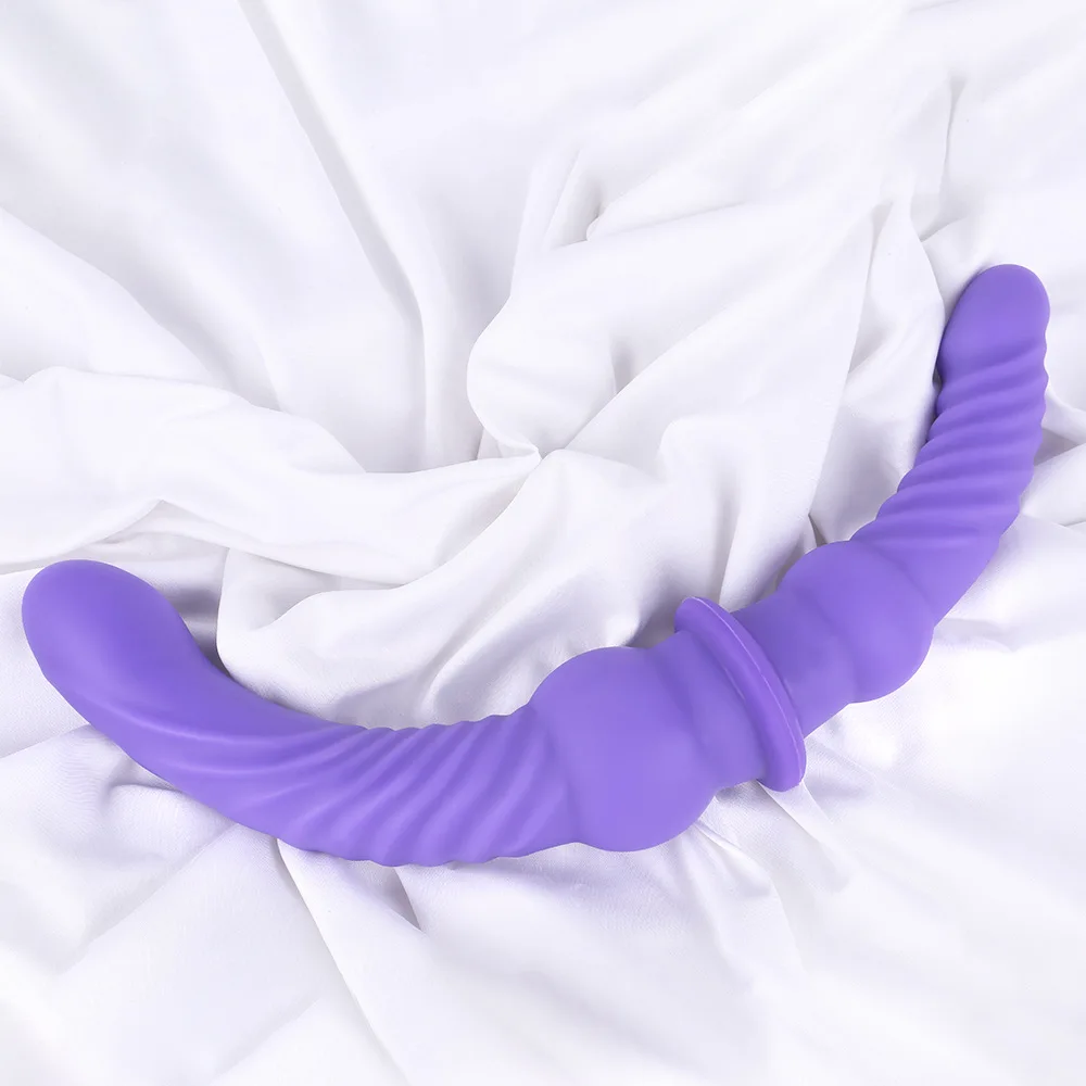 Liquid Silicone Strapless Strapon Big Dildos Double Ended Penetration Super Long Anal Vaginal Massage Sex Toys For Woman Lesbian