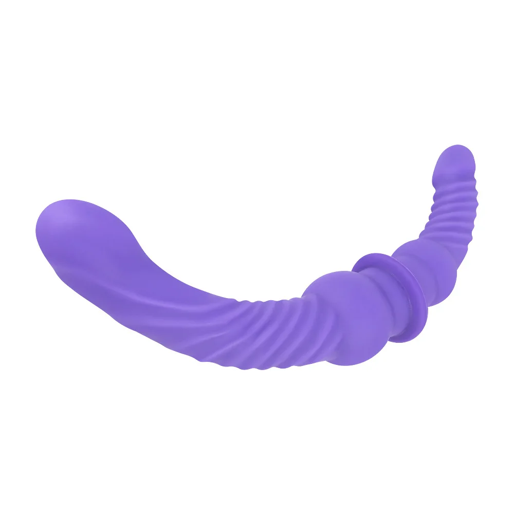 Liquid Silicone Strapless Strapon Big Dildos Double Ended Penetration Super Long Anal Vaginal Massage Sex Toys For Woman Lesbian