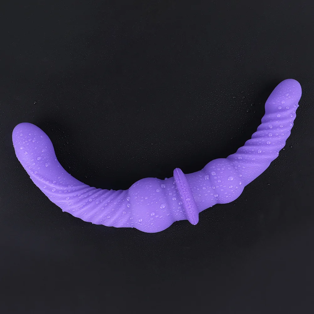 Liquid Silicone Strapless Strapon Big Dildos Double Ended Penetration Super Long Anal Vaginal Massage Sex Toys For Woman Lesbian