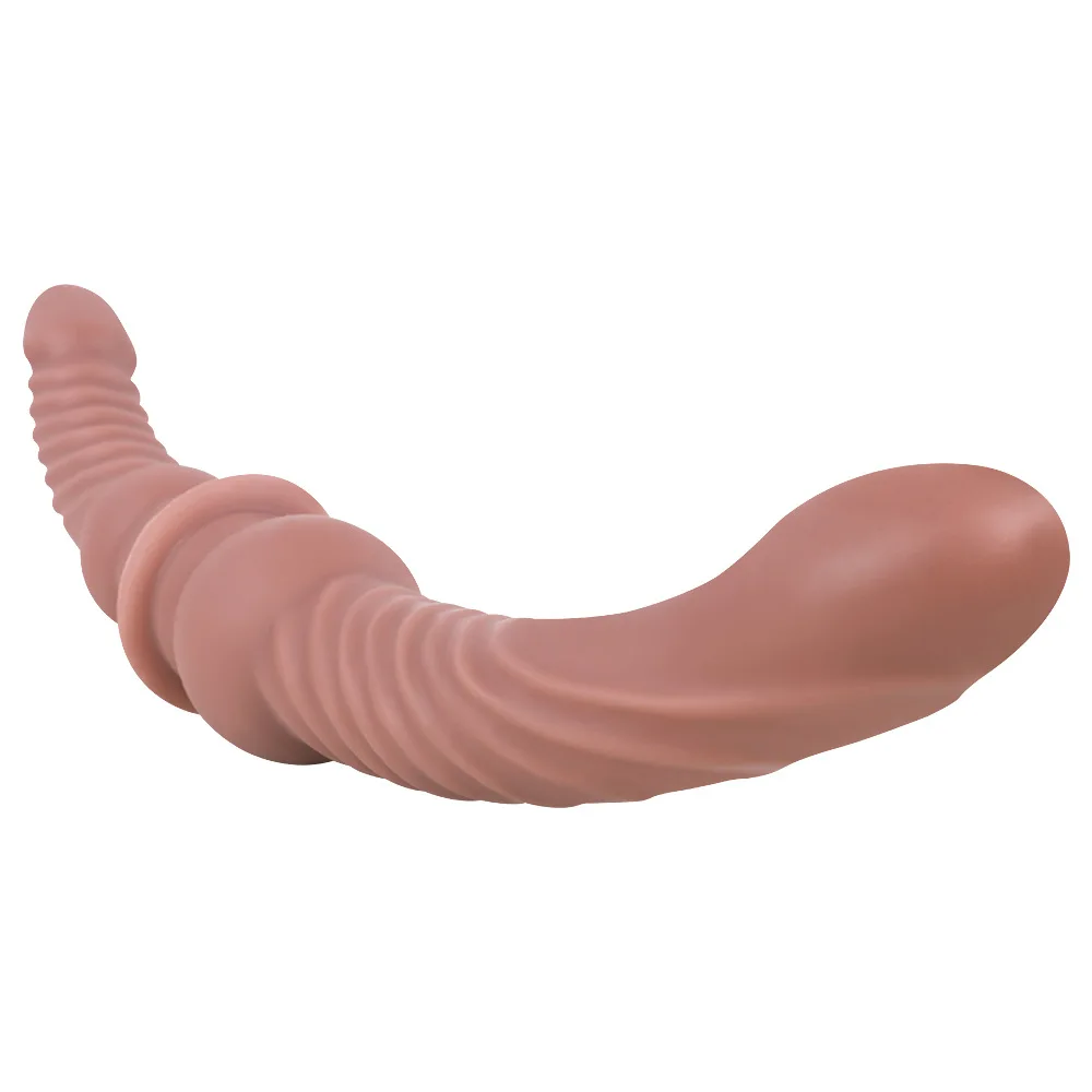 Liquid Silicone Strapless Strapon Big Dildos Double Ended Penetration Super Long Anal Vaginal Massage Sex Toys For Woman Lesbian