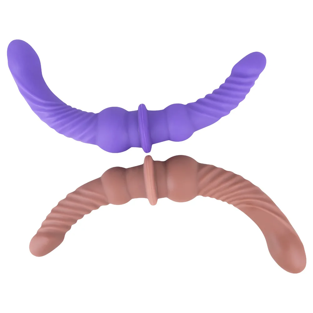Liquid Silicone Strapless Strapon Big Dildos Double Ended Penetration Super Long Anal Vaginal Massage Sex Toys For Woman Lesbian