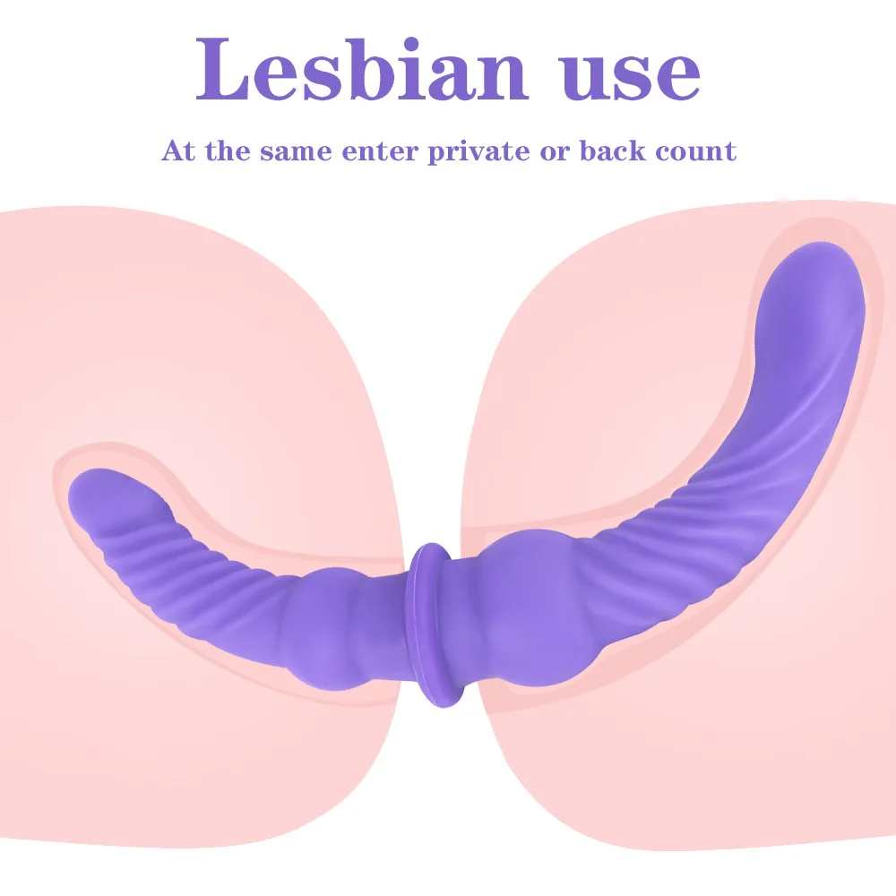 Liquid Silicone Strapless Strapon Big Dildos Double Ended Penetration Super Long Anal Vaginal Massage Sex Toys For Woman Lesbian