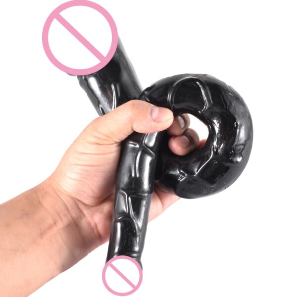 Double Head Realistic Dildo Long Anal Plug for Women Men Couple Ended Dong Flexible Big Penis Adult Sex Toys for Lesbian Sexshop