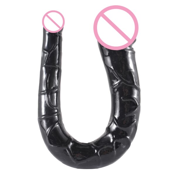 Double Head Realistic Dildo Long Anal Plug for Women Men Couple Ended Dong Flexible Big Penis Adult Sex Toys for Lesbian Sexshop