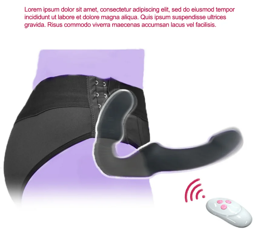 Strapless Strap-on Dildo Vibrator, Double-Ended Dildos, Sex Toys with Clitoris Stimulator for Women Lesbian Couples Strapless Strap-on Dildo Vibrator, Double-Ended Dildos, Sex Toys with Clitoris Stimulator for Women Lesbian Couples