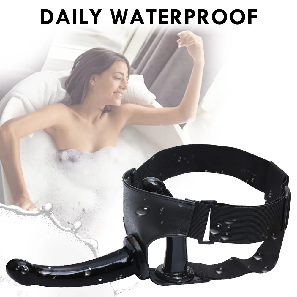 Double Penis Dildo Dual Ended Strapon Ultra Elastic Harness Belt Strap On Dildos Adult Sex Toys for Woman Couples