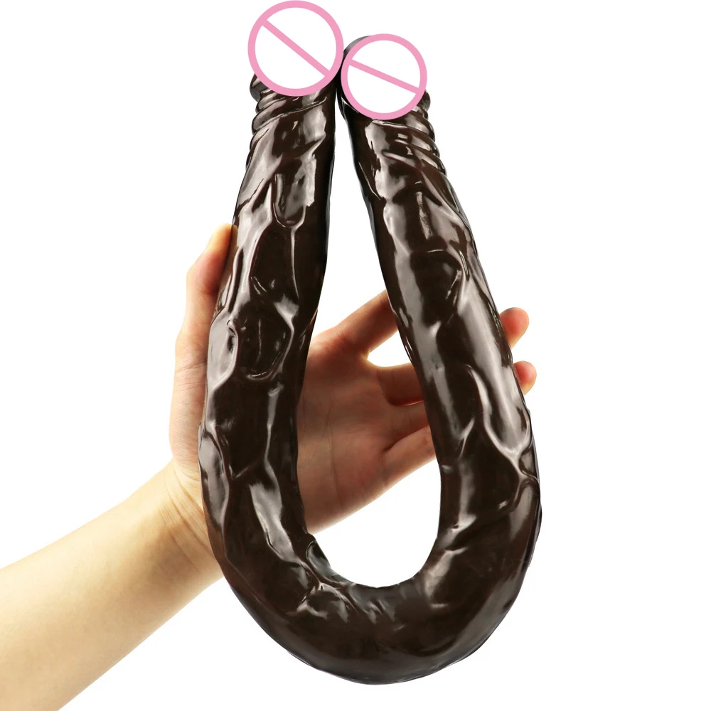 Super Long Double head Dildo Jelly Realistic Dildo Double Ended Dildo Flexible Big Penis for Lesbian Women Masturbator Sex Toys