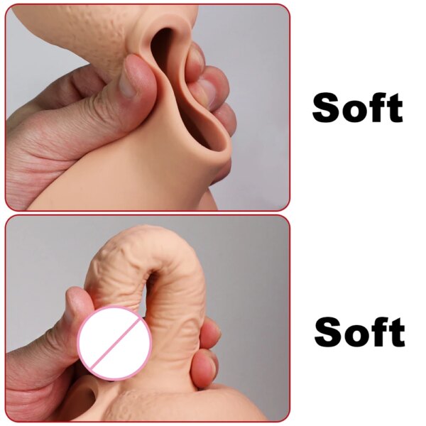 3 Size Wearable Vibrators Dildo for Panties double penetration Penis  Anal Toy Butt Plug For Lesbian Gay Adjustable Strap silent
