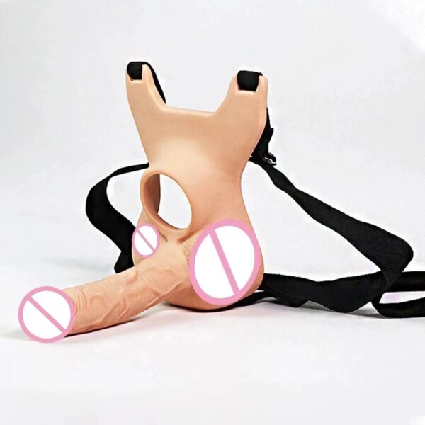 3 Size Wearable Vibrators Dildo for Panties double penetration Penis  Anal Toy Butt Plug For Lesbian Gay Adjustable Strap silent
