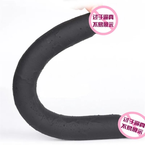 Double Penetration Vagina Anal Stimulation Dildo For Women 49cm Long Realistic Penis Soft Double Ended Dildo Lesbian Sex Product