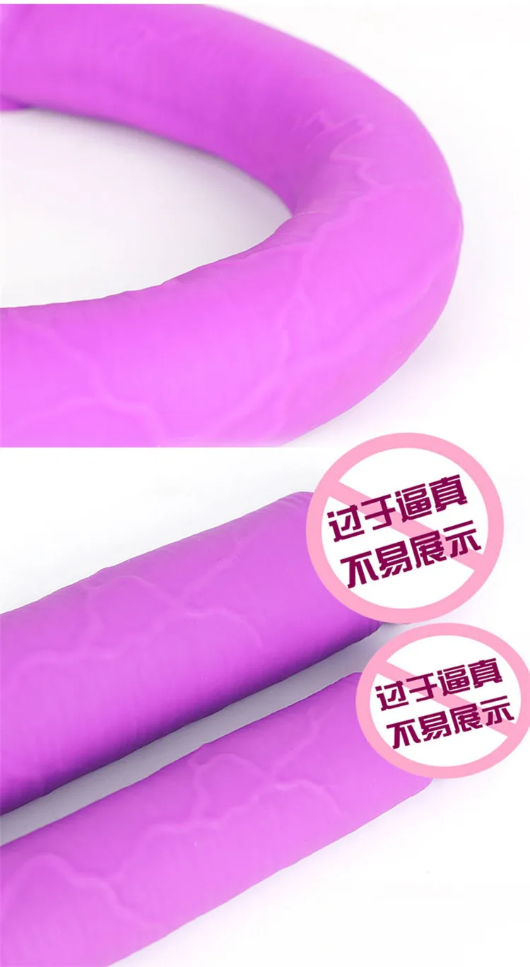 Double Penetration Vagina Anal Stimulation Dildo For Women 49cm Long Realistic Penis Soft Double Ended Dildo Lesbian Sex Product