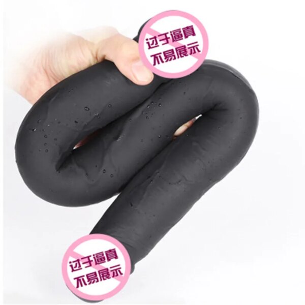 Double Penetration Vagina Anal Stimulation Dildo For Women 49cm Long Realistic Penis Soft Double Ended Dildo Lesbian Sex Product