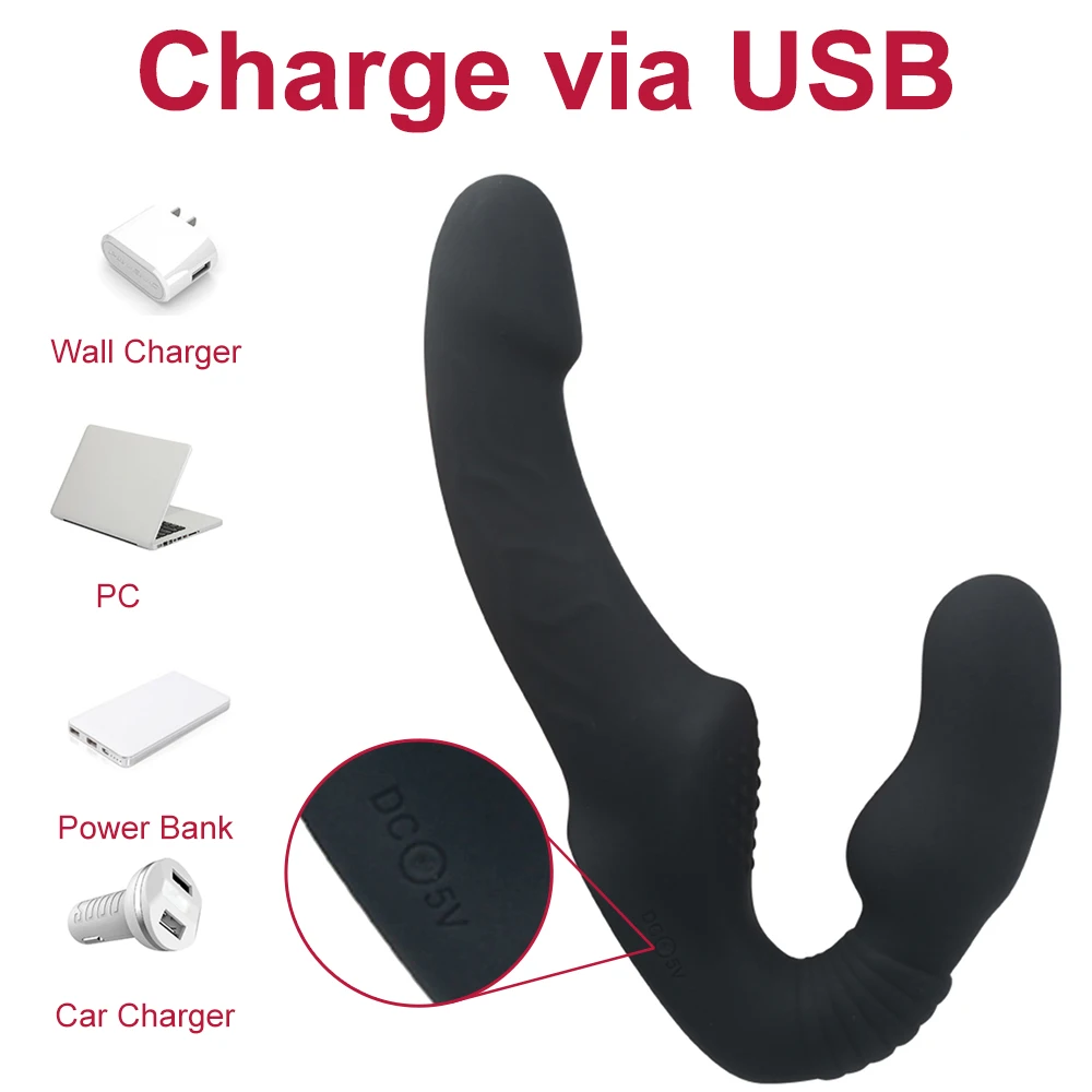 Sex Toys Strapless Strapon Dildo Vibrator for Couples Lesbian Wireless Remote Control Double Ended Vibrating Dildo Adult Toys Sex Toys Strapless Strapon Dildo Vibrator for Couples Lesbian Wireless Remote Control Double Ended Vibrating Dildo Adult Toys