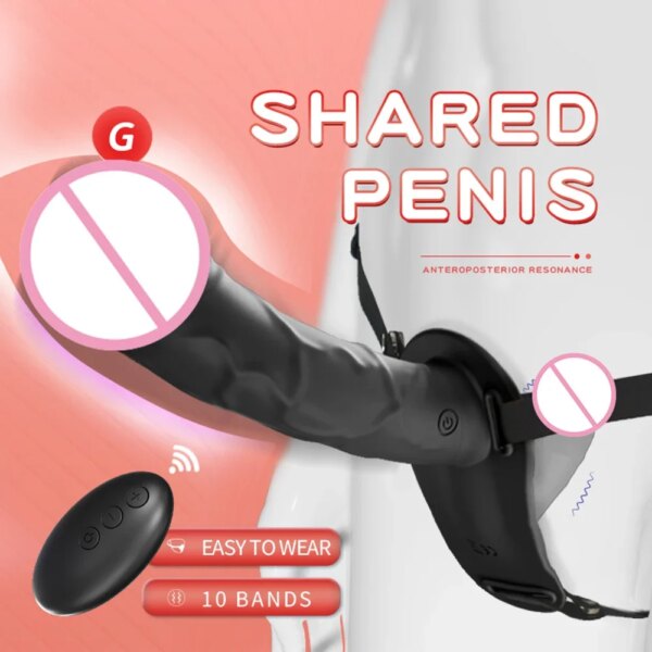 Lesbian Strapon Dildo Double Penis Dual Ended Strapon Harness Belt Strap On Dildo Adult Sex Toys for Woman Couple