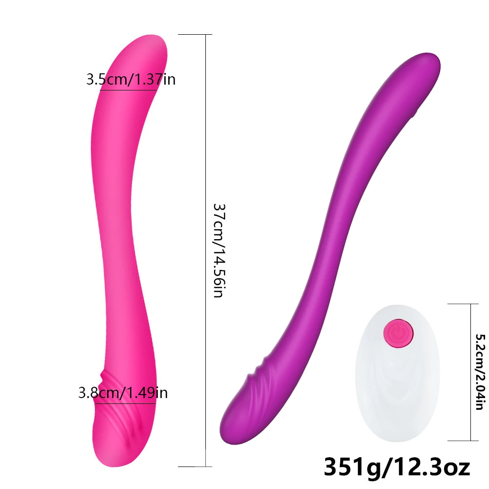 14.6 Inch Super Long Dildos and vibrators RC double ended penetration women lesbian Clitoris G spotstimulator sex toy for couple