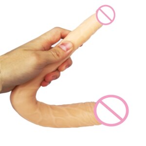 36*5CM/2.2CM Long Realistic Double Ended Anal Dildo for Women flesh Penis Soft Double Penetration Dual Head Sex Toys adult
