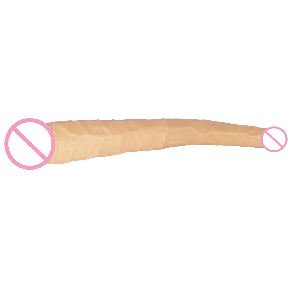 36*5CM/2.2CM Long Realistic Double Ended Anal Dildo for Women flesh Penis Soft Double Penetration Dual Head Sex Toys adult