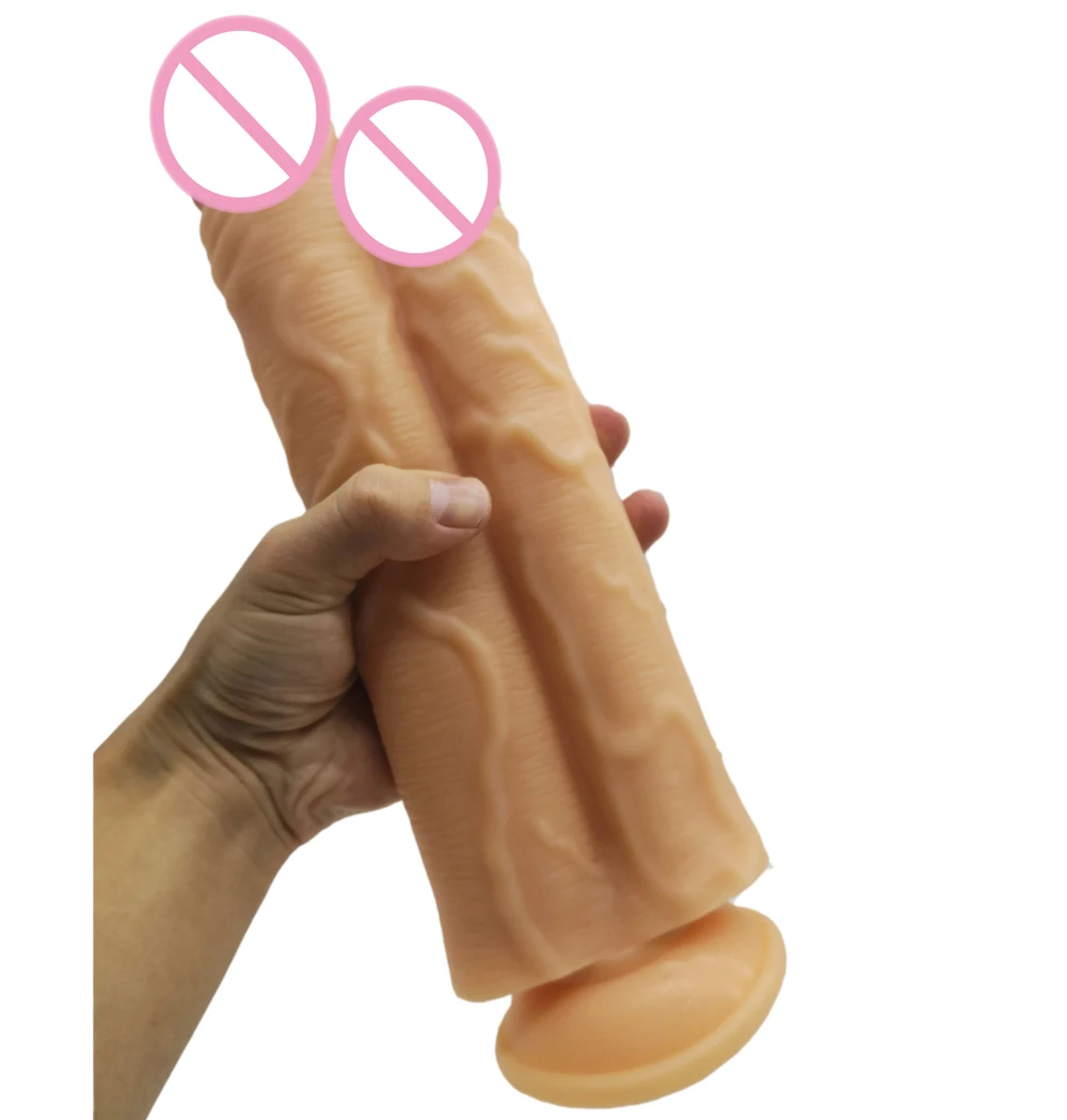27*8CM Huge Double Dildos Sex Toys Long Double Ended Dildo-Dual Sided-Headed Penetration Dong Sex Toy For Woman Couple Adult