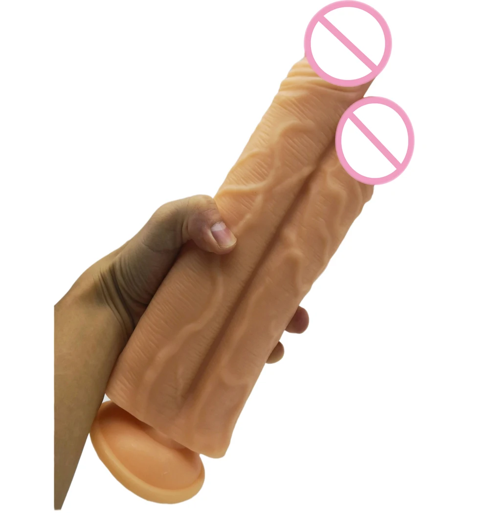27*8CM Huge Double Dildos Sex Toys Long Double Ended Dildo-Dual Sided-Headed Penetration Dong Sex Toy For Woman Couple Adult