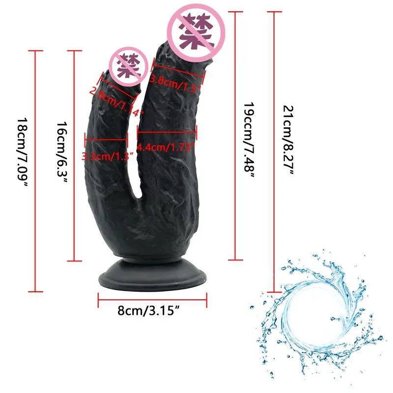 Dildo Realistic Dildos For Women Double Ended Dildo-Dual Sided-Headed Penetration Dong For Woman huge dildo  double dildo
