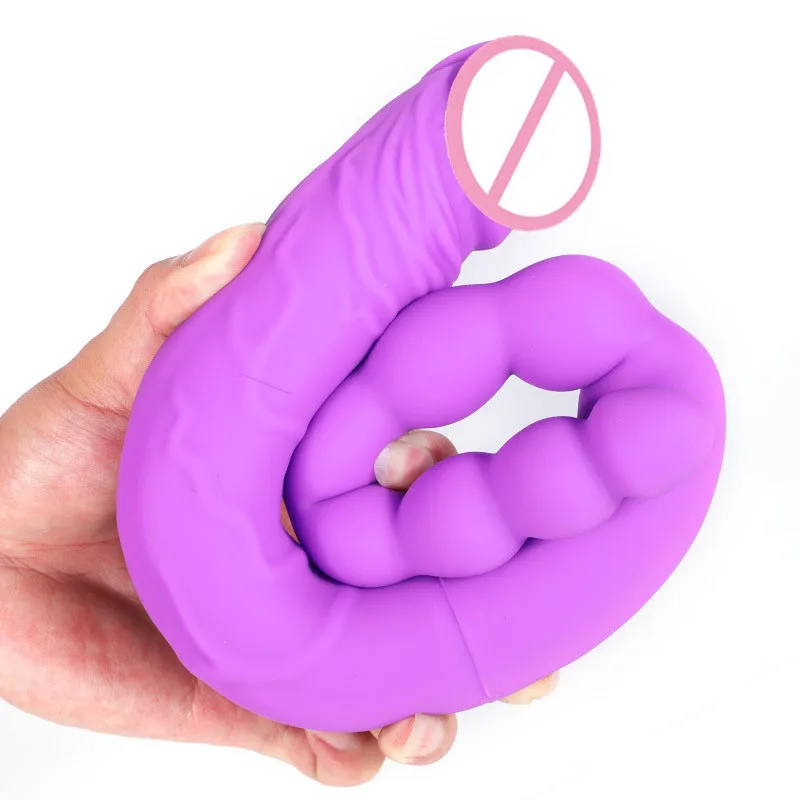 Anal Beads Double Ended Dildo Lesbian Sex Toys Long Realistic Penis Double Penetration Vagina Anal Stimulation dildos For Women