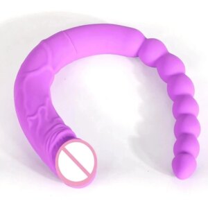 Anal Beads Double Ended Dildo Lesbian Sex Toys Long Realistic Penis Double Penetration Vagina Anal Stimulation dildos For Women