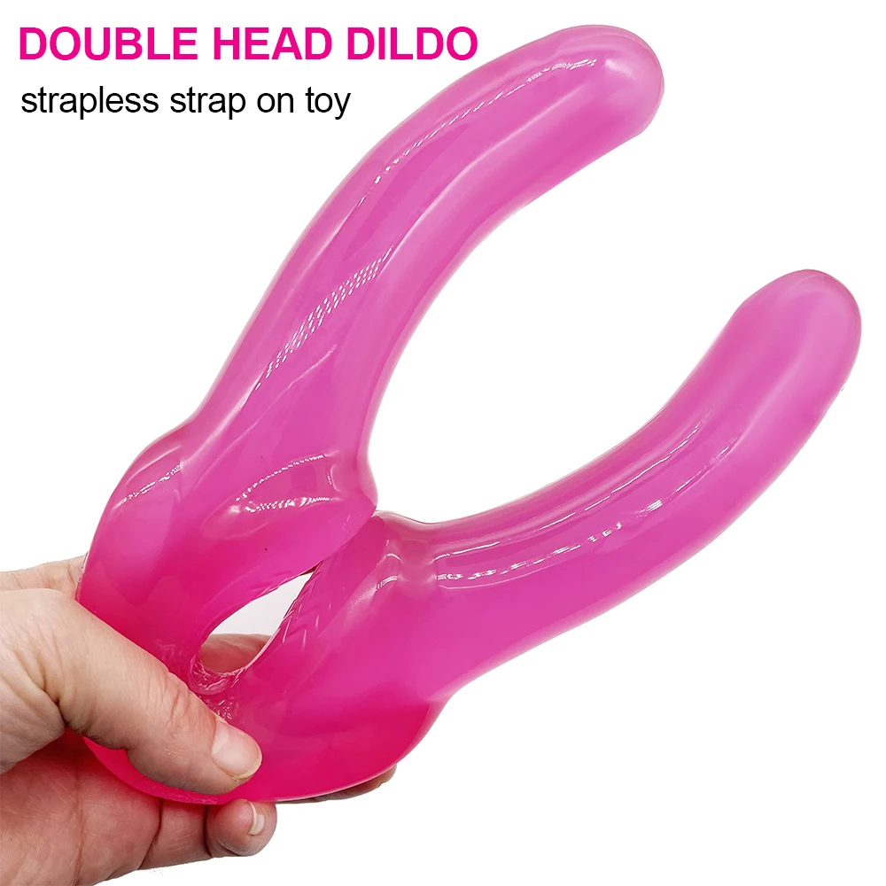 Dildo Vagina Anal Plug Strapon Silicone Penis For Lesbian Couples Underwear Double Ended Penetration Sex Toys For Women Massage Dildo Vagina Anal Plug Strapon Silicone Penis For Lesbian Couples Underwear Double Ended Penetration Sex Toys For Women Massage