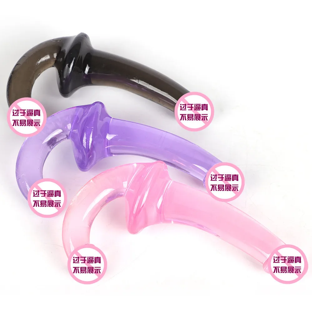 Soft And Smooth Double Penetration Dildo Long 2 Headed Penis Duol Ended Dick Cock Anal Masturbation For Lesbian Couples Sex Toys