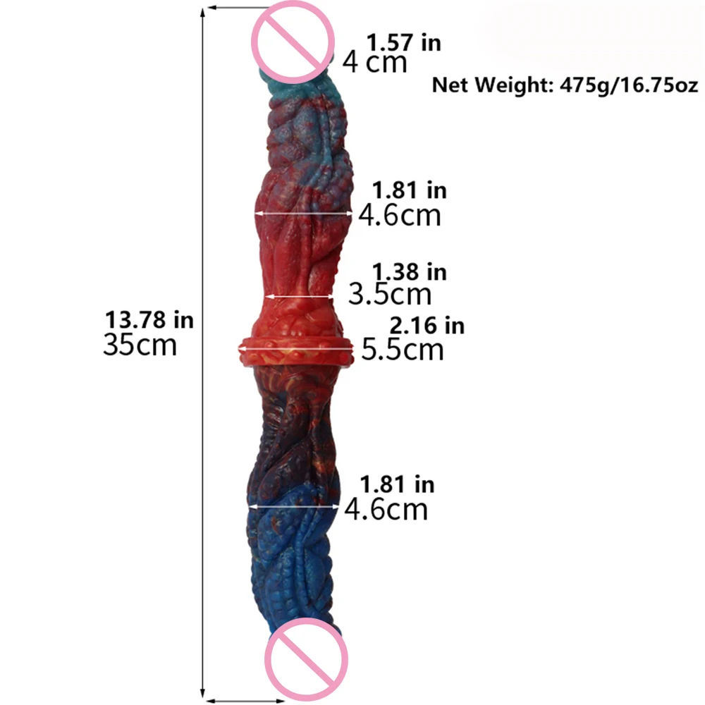 35cm Silicone Long Penis Double Penetration Didlo Women Buttocks Masturbation Toy Male Realistic Ass Masturbator Adult Supplies