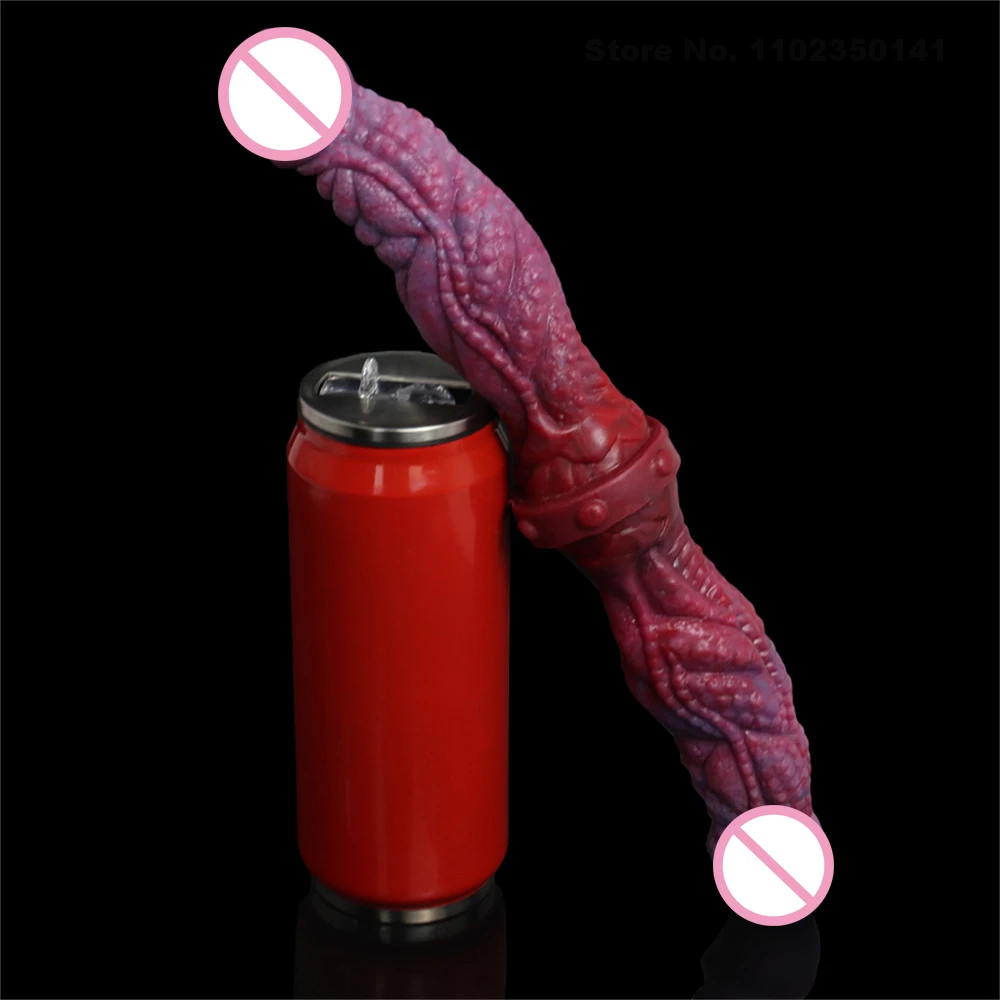 35cm Double Ended Dildo Lesbian Ass Masturbator Anal Plug Silicone Artificial Penis Male Stimulator Sex Tool For Adult Men 18