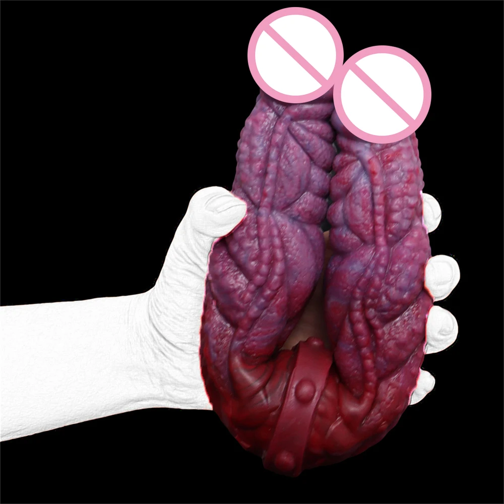 35cm Double Ended Dildo Lesbian Ass Masturbator Anal Plug Silicone Artificial Penis Male Stimulator Sex Tool For Adult Men 18