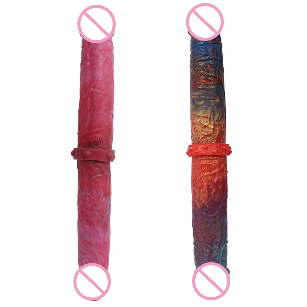 Realistic Penis Female Masturbators Silicone Double Ended Dildo Anal Plug G-Spot Stimulator For Women Men Masturbation Supplies
