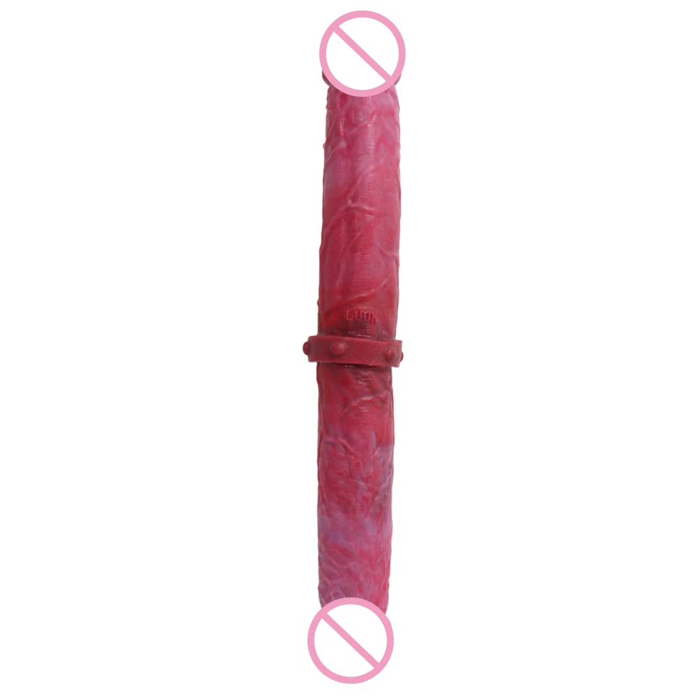Realistic Penis Female Masturbators Silicone Double Ended Dildo Anal Plug G-Spot Stimulator For Women Men Masturbation Supplies