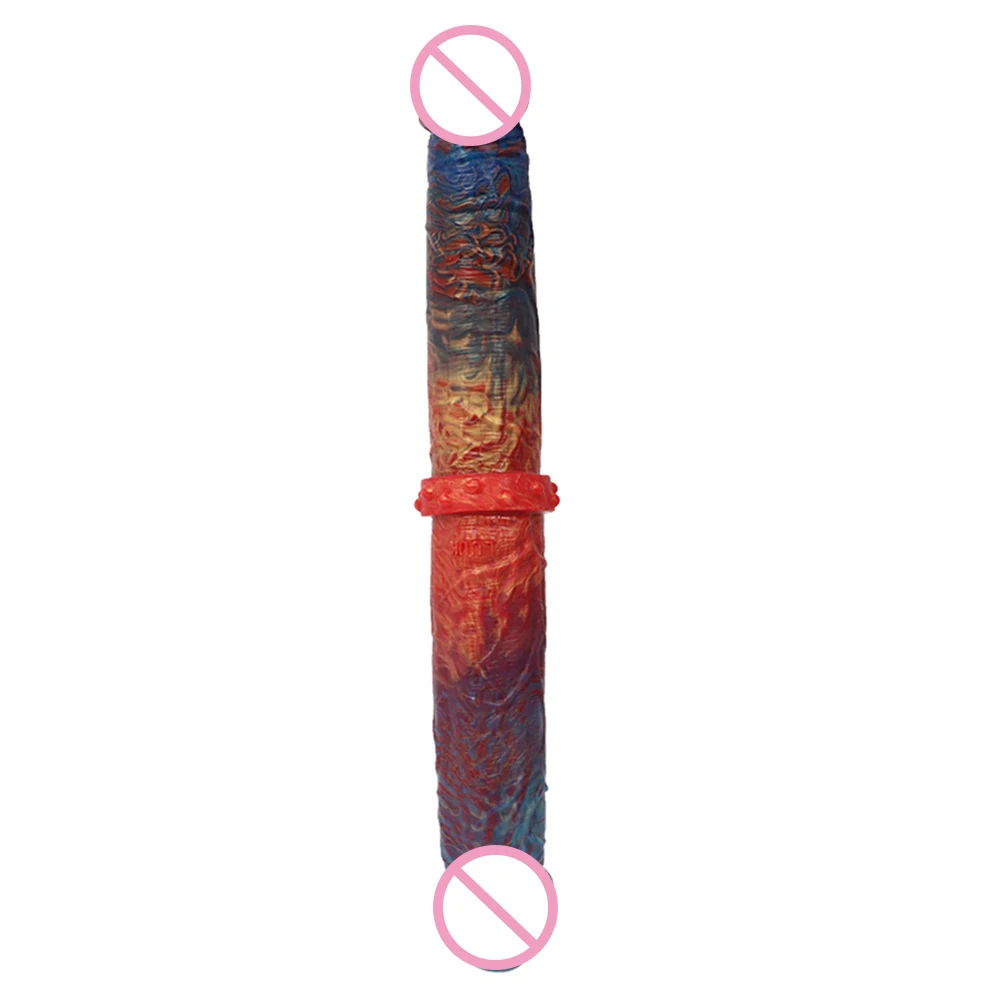 Realistic Penis Female Masturbators Silicone Double Ended Dildo Anal Plug G-Spot Stimulator For Women Men Masturbation Supplies