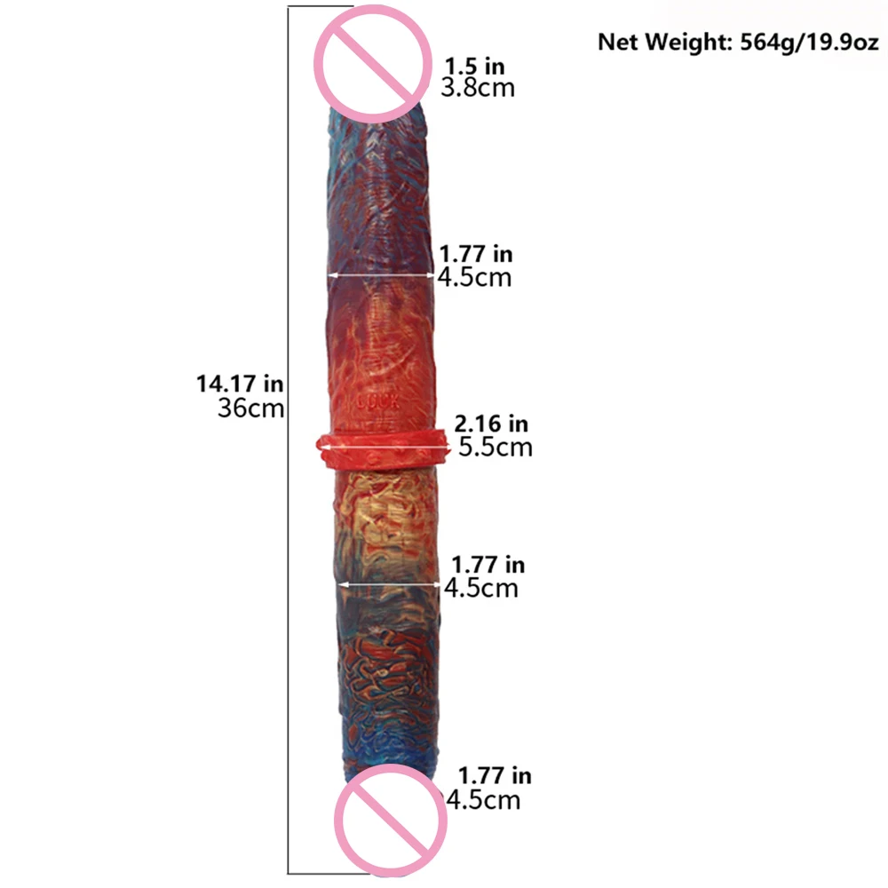 Realistic Penis Female Masturbators Silicone Double Ended Dildo Anal Plug G-Spot Stimulator For Women Men Masturbation Supplies
